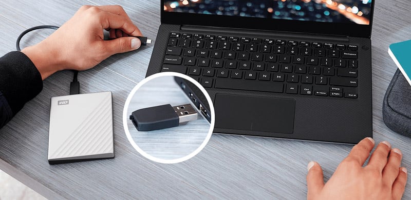 WD HDD Ext 2TB My Passport Ultra Type-C USB 3.0 Gold