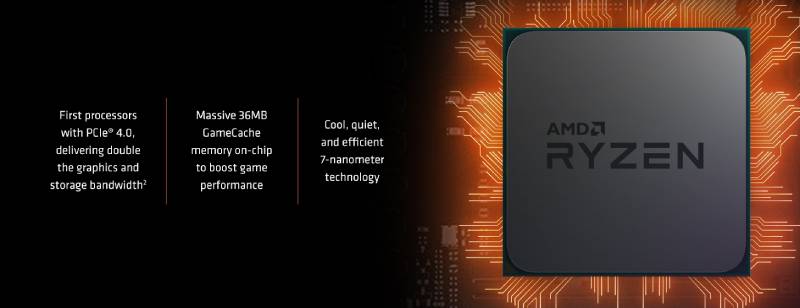 AMD CPU Ryzen 7 3800X 3.9GHz 8C/16T (AM4 GEN3)