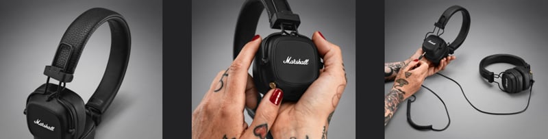 Marshall Bluetooth Headphone Major IV Black