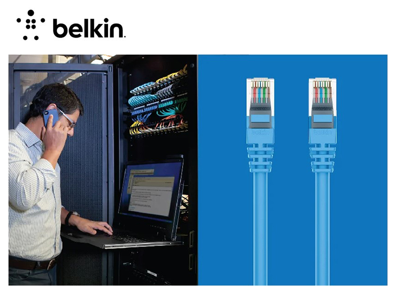 Belkin Network Lan Cat6 RJ-45 5 Meter Blue