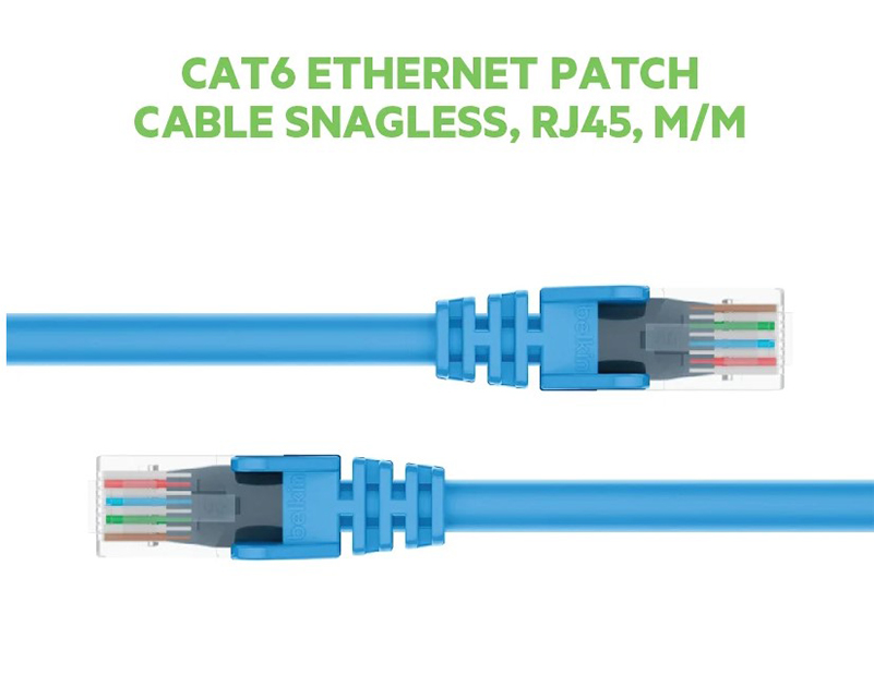 Belkin Network Lan Cat6 RJ-45 5 Meter Blue