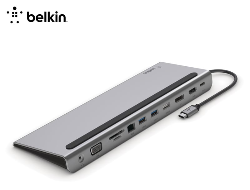 Belkin Connect Type-C HUB 11-in1 Multiport Dock with Power Pass-Thru 100W