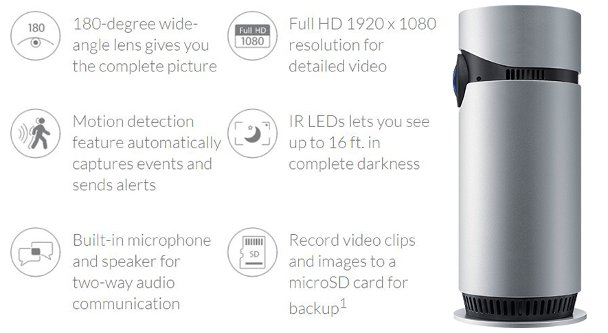 ซื้อ อุปกรณ์เสริมอัจฉริยะ PrompTec Smart Wi-Fi Camera PT-01 ราคาพิเศษ พร้อมโปรโมชั่นลดราคา ส่งฟรี ส่งเร็ว ทั่วไทย  
