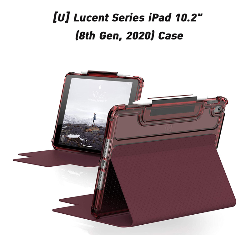U Casing for iPad 10.2 inch 8th Gen 2020 Lucent - Aubergine/Dusty Rose