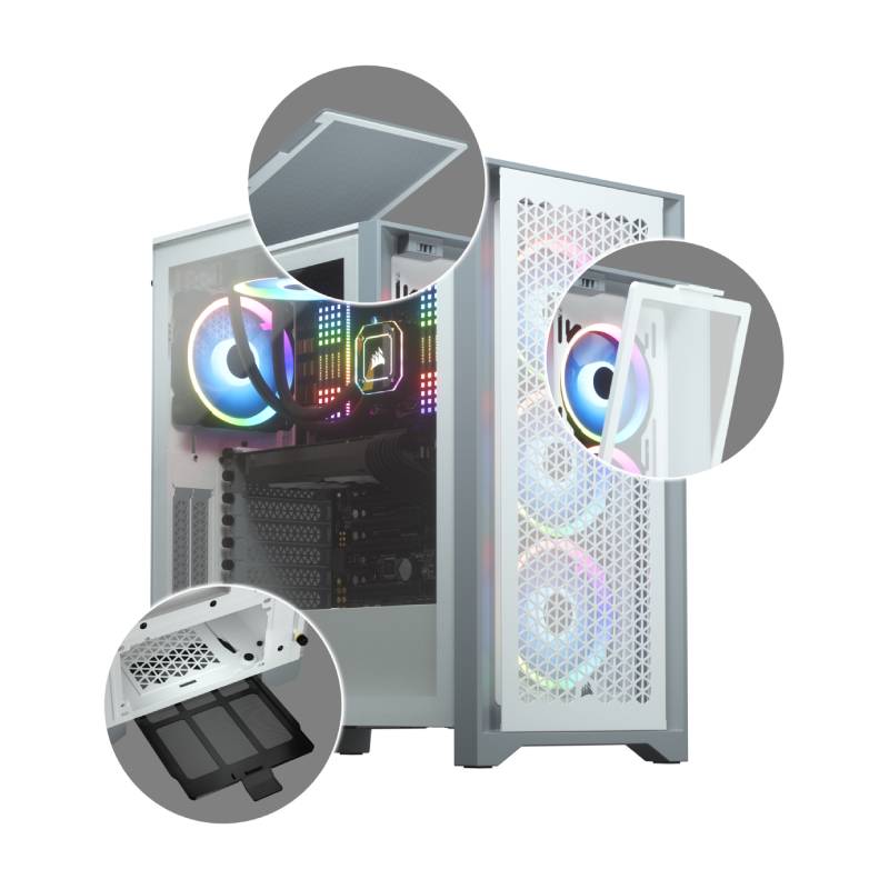 Corsair Computer Case 4000D Airflow TG White