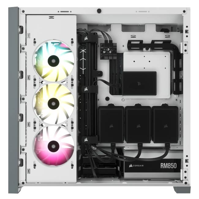 เคสคอมพิวเตอร์ Corsair Computer Case 5000D Airflow TG White
