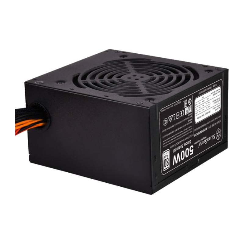 SILVERSTONE Power Supply Essential 500 Watt 80Plus White