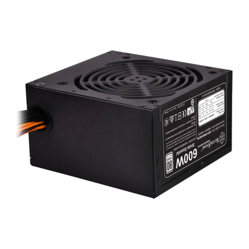 SILVERSTONE Power Supply Essential 600 Watt 80Plus White