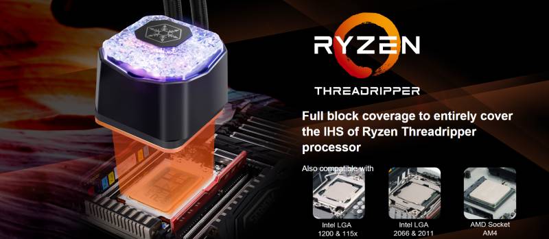 Silverstone CPU Liquid Cooler IceGem 240P ARGB