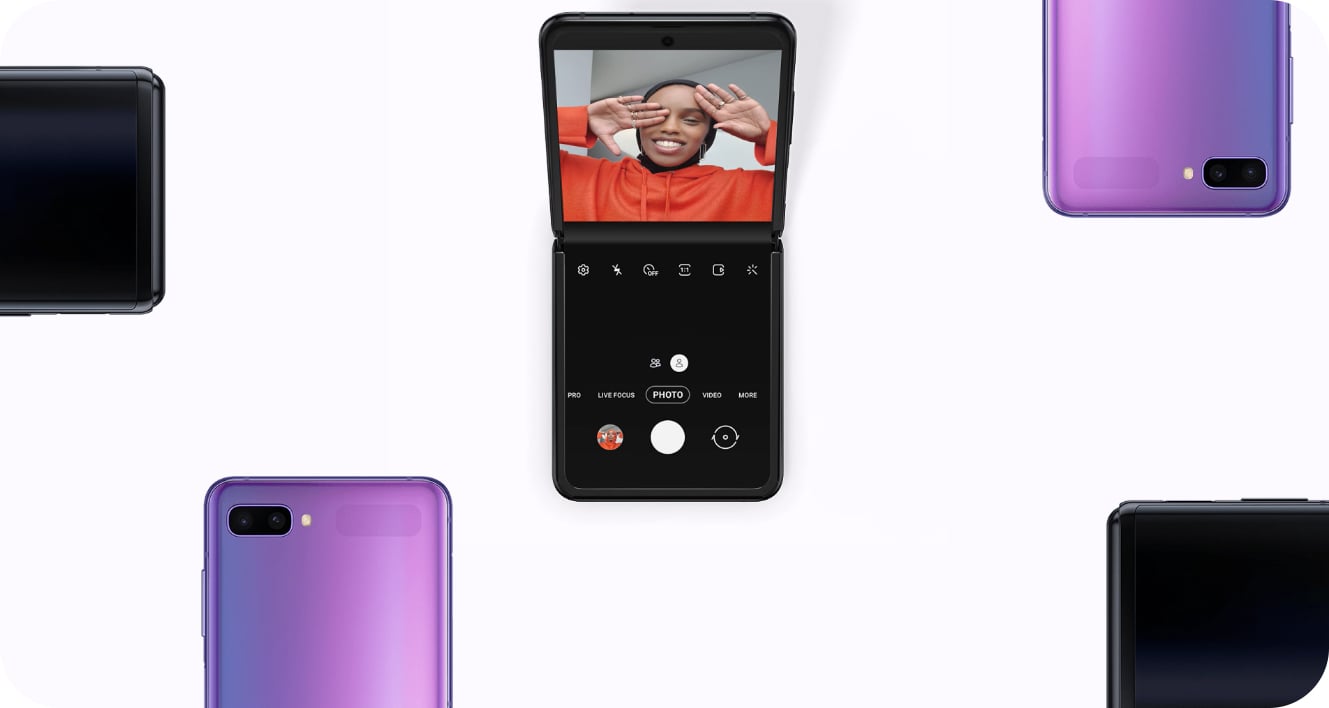Samsung Smartphone Galaxy Z Flip Mirror Purple