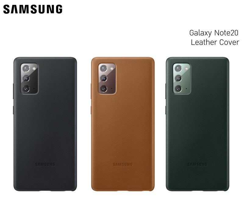 Note 21 Case เคสซัมซุง Samsung Accessory Case Leather Case Note 20 Green