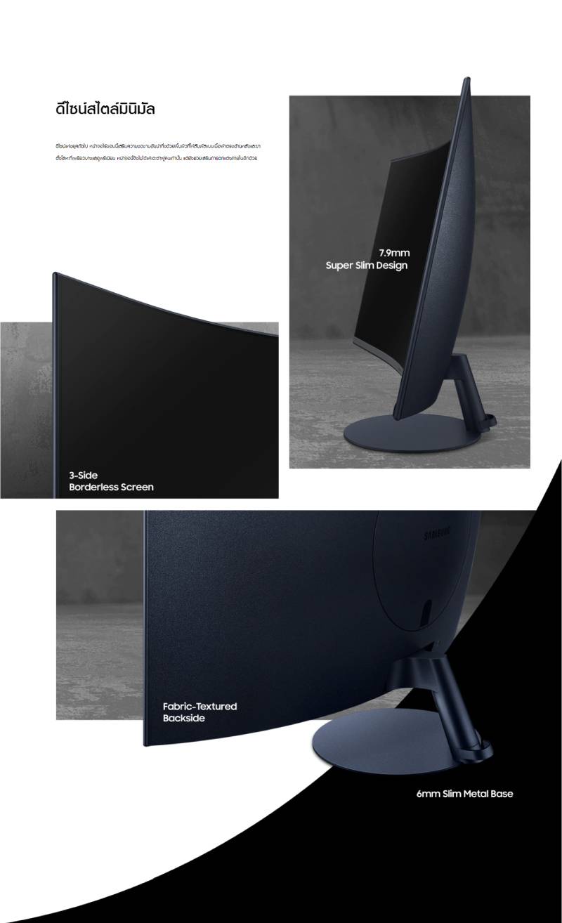 SAMSUNG MONITOR CURVED LC27T550FDEXXT