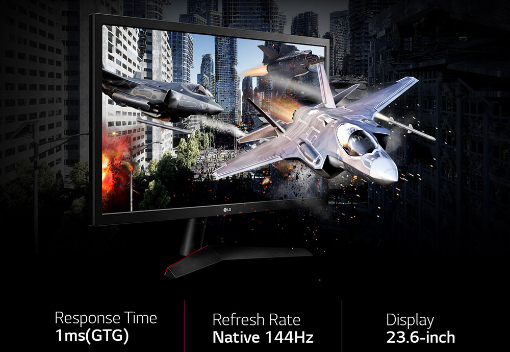 LG MONITOR 24GL600F-B (24 TN 144Hz)