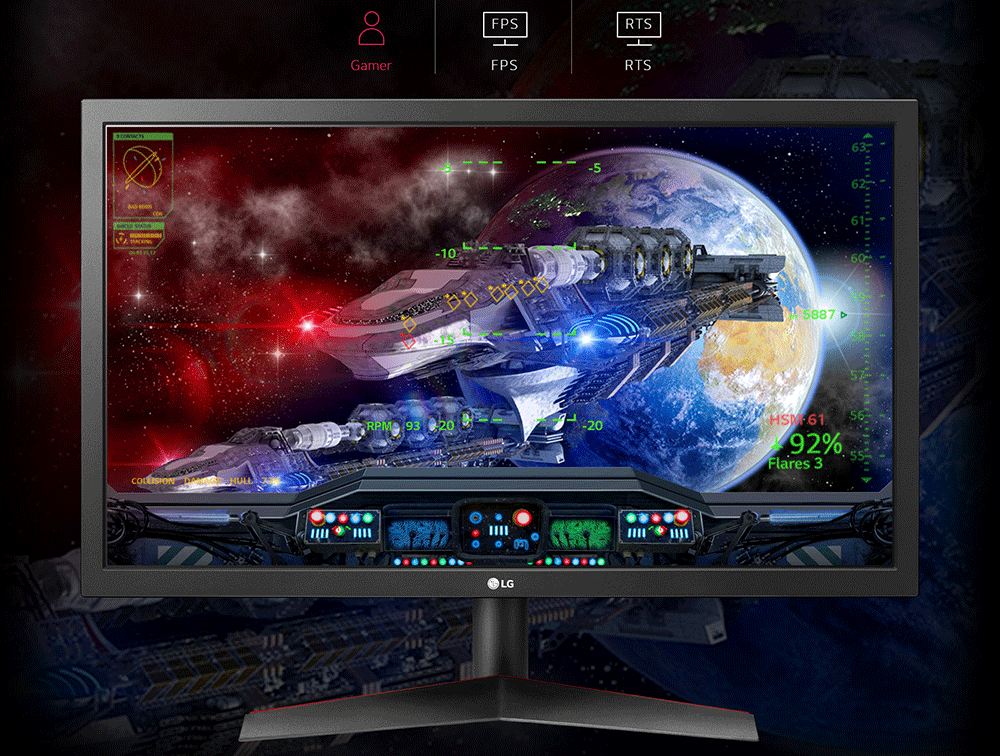 LG MONITOR 24GL600F-B (24 TN 144Hz)