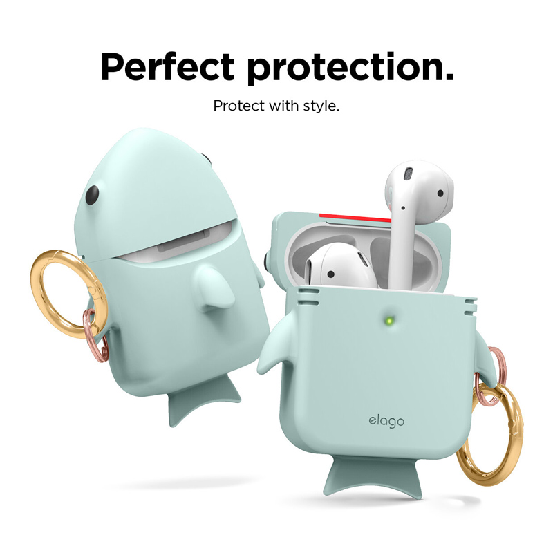 Elago Casing for Airpods Shark Baby Mint