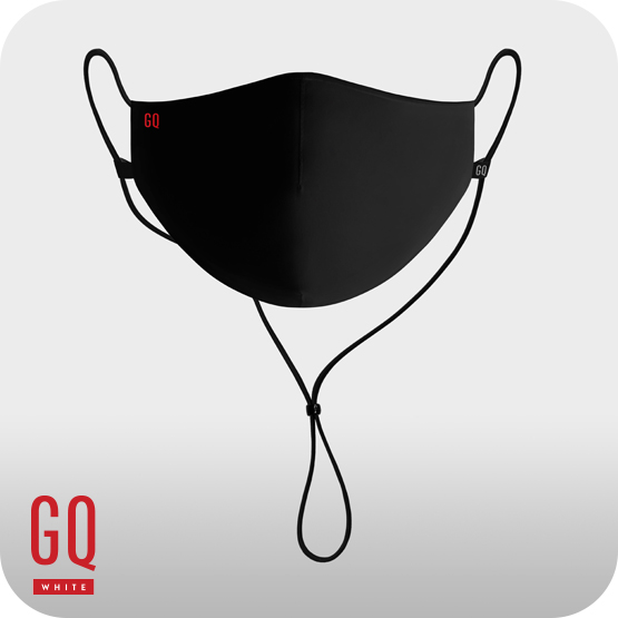 GQWhite Liquid-Repellent Reusable Black Mask