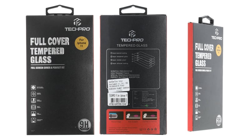 TECHPRO Film Tempered Glass Ultra Clear for Apple iPhone