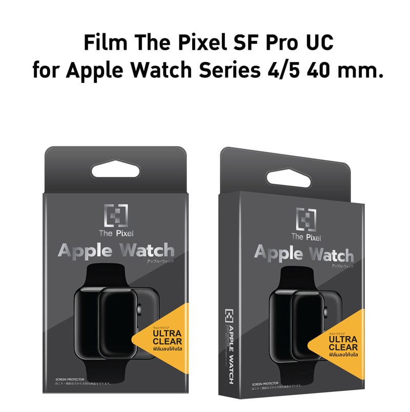 Film The Pixel SF Pro UC for Apple Watch Series 4/5 40mm Black