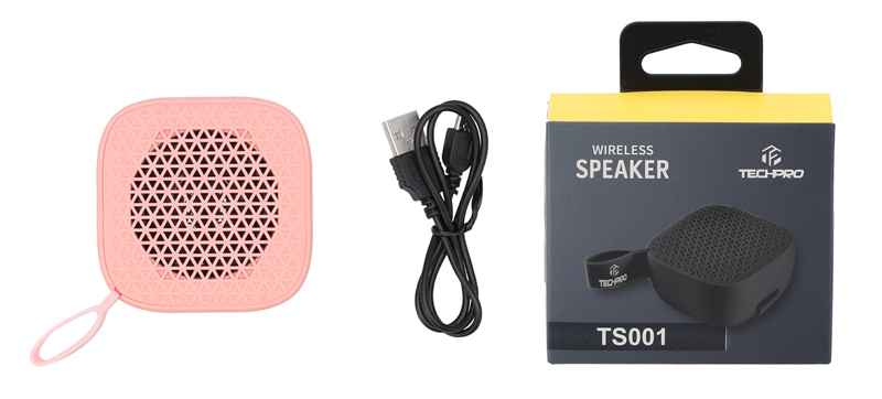 Tech Pro Bluetooth Speaker TS001 Pink