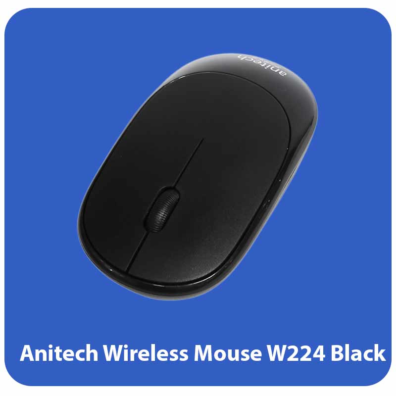 Anitech Wireless Mouse W224 Black