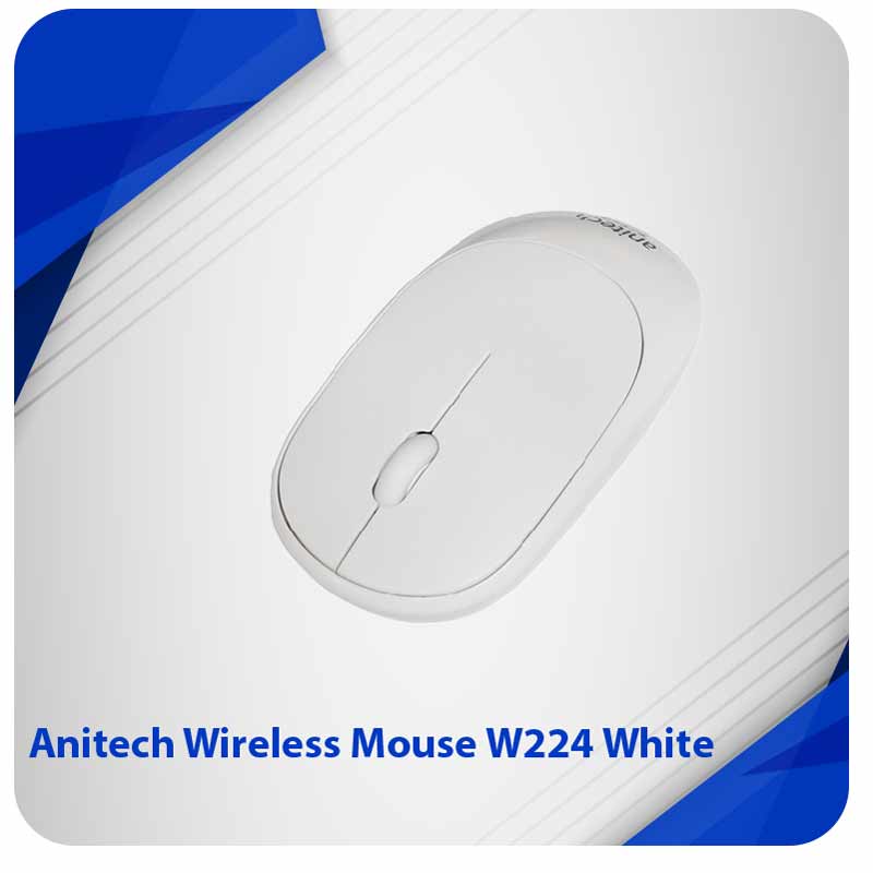  Anitech Wireless Mouse W224 White