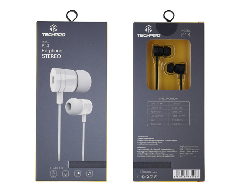 Tech Pro In-Ear with Mic. K14