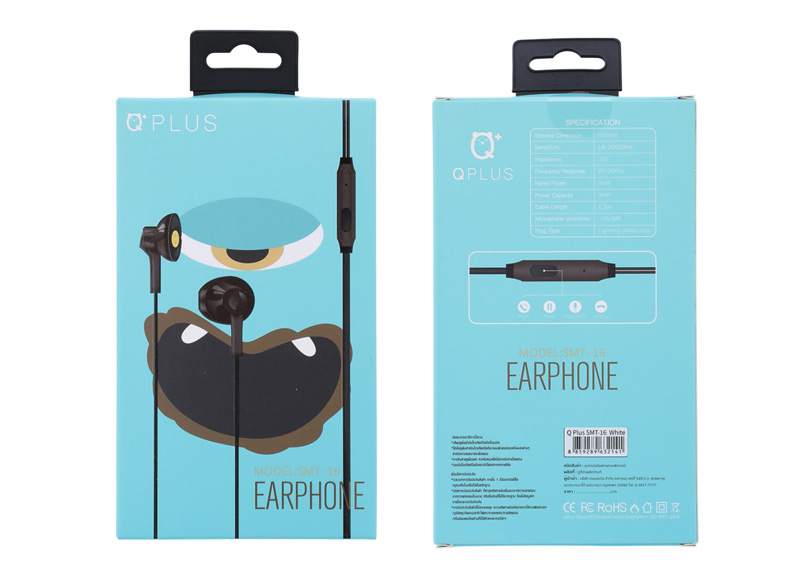 QPLUS Earbud with Mic. SMT-16