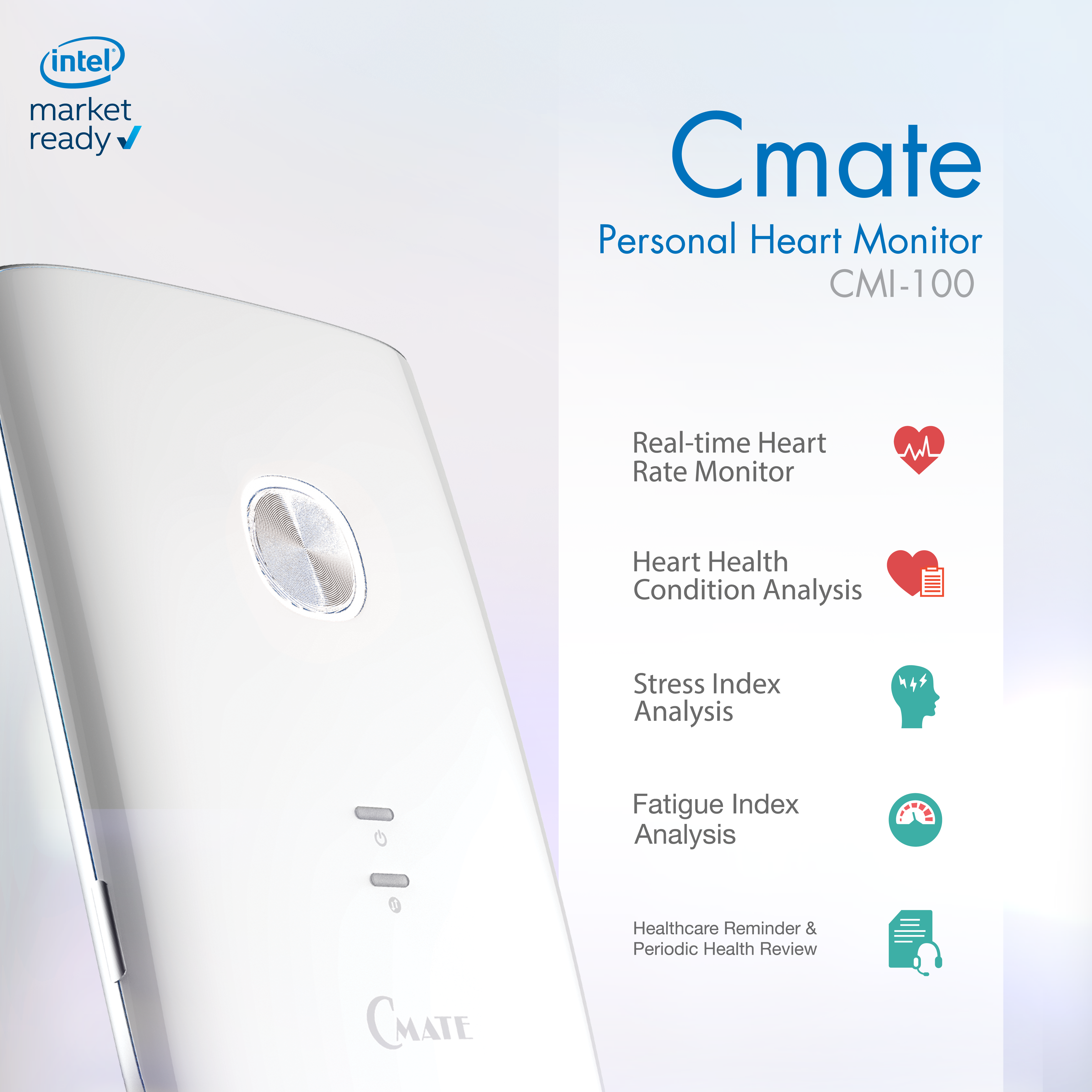 Cmate Portable ECG White