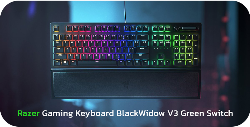 Razer Gaming Keyboard BlackWidow V3 Green Switch