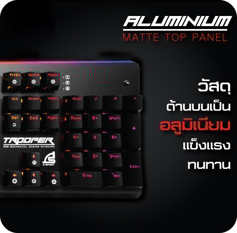 Signo Gaming Keyboard Mechanical RGB Trooper KB-771 Black