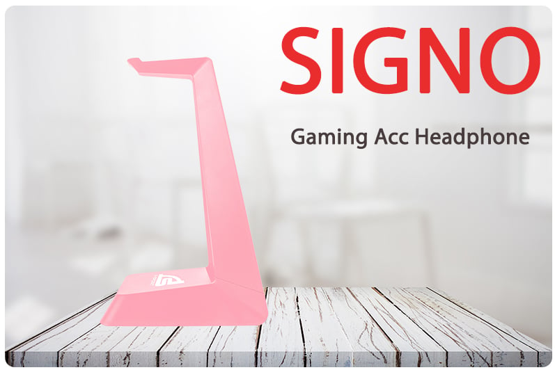 Signo Gaming Acc Headphone Stand Pinkker HS-800 Pink