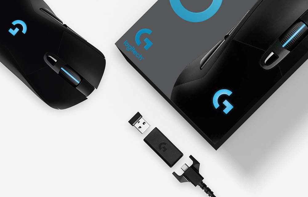 Logitech Gaming Mouse G703 Lightspeed with Hero 16K Sensor Black