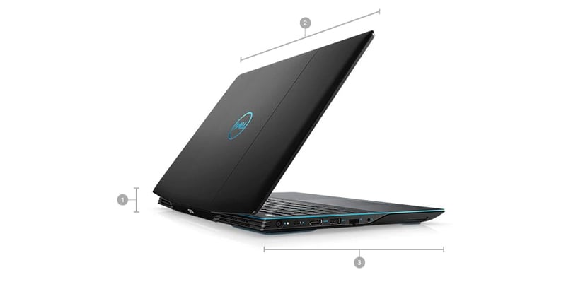 Dell Notebook Inspiron G3 W56605506THW10 Black