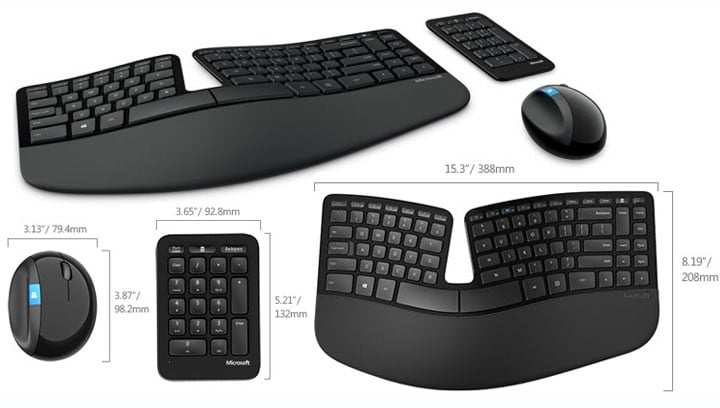 Microsoft Keyboard + Mouse Sculpt Ergonomic Desktop (MCS-L5V-00026)