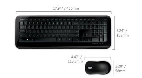 Microsoft wireless keyboard 850 set up for mac