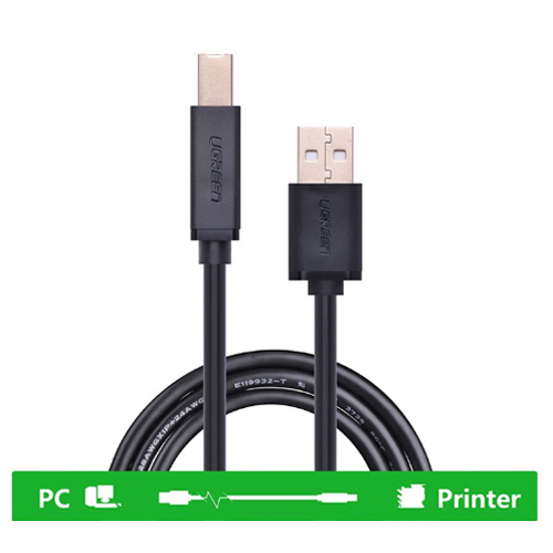 Prodotto: 10351 - UGREEN Cavo Stampante USB 2.0 A maschio a B maschio 3m  (Black) - UGREEN (Cavi Adattatori Hub Multiprese Accessori-Cavi Paralleli e  USB-Cavi Stampante Type A - B USB 2.0); 10351